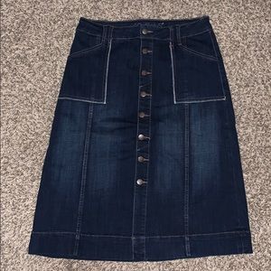 Blue Jean Western Skirt